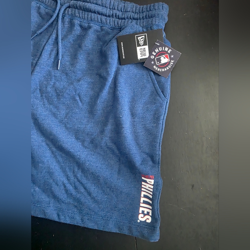 New Era Philadelphia Phillies Blue Athletic Women's Shorts NWT